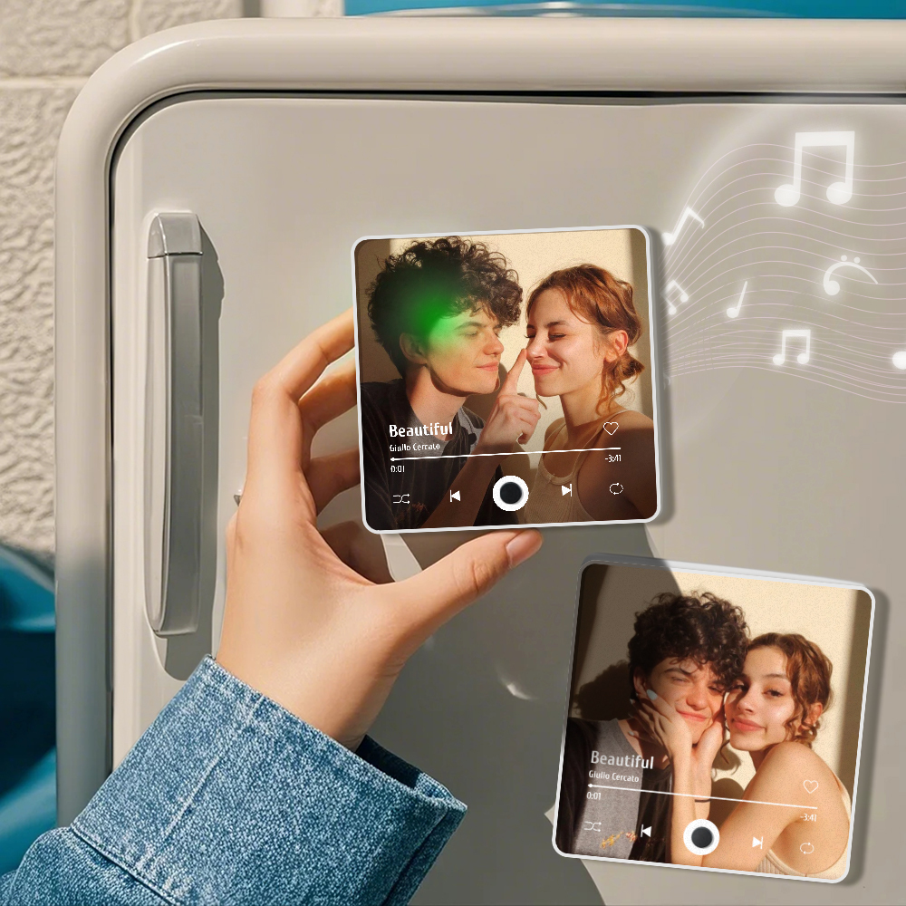 Personalized Photo Album Fridge Magnet Music Wall Photo Sticker Music Movement That Can Be Played Without Cell Phone Music Fridge Magnet Pro - soufeelau