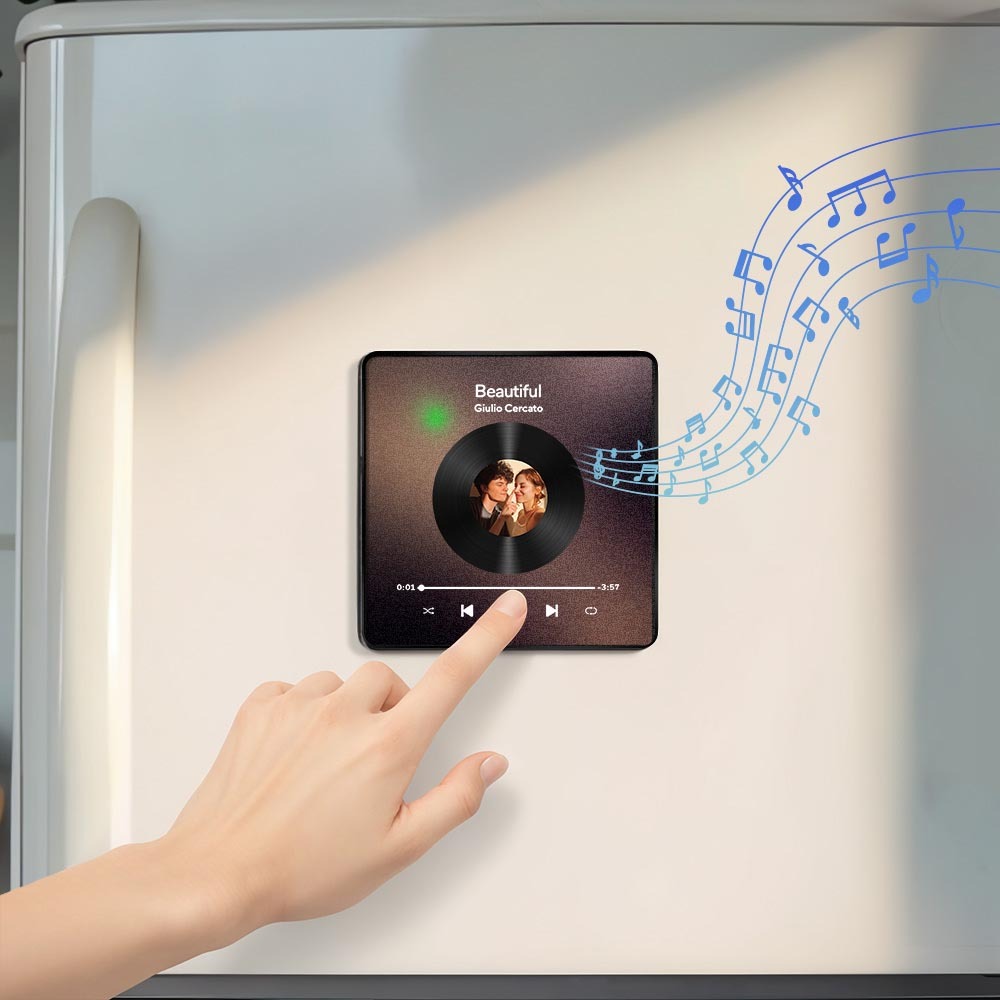 Personalized Photo Album Fridge Magnet Music Wall Photo Sticker Music Movement That Can Be Played Without Cell Phone Music Fridge Magnet Pro