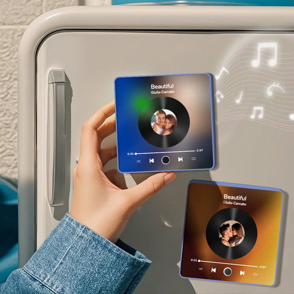 Personalized Photo Album Fridge Magnet Music Wall Photo Sticker Music Movement That Can Be Played Without Cell Phone Music Fridge Magnet Pro - soufeelau
