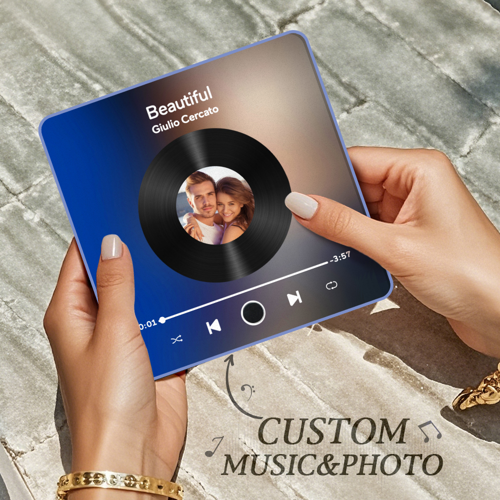 Personalized Photo Album Fridge Magnet Music Wall Photo Sticker Music Movement That Can Be Played Without Cell Phone Music Fridge Magnet Pro - soufeelau