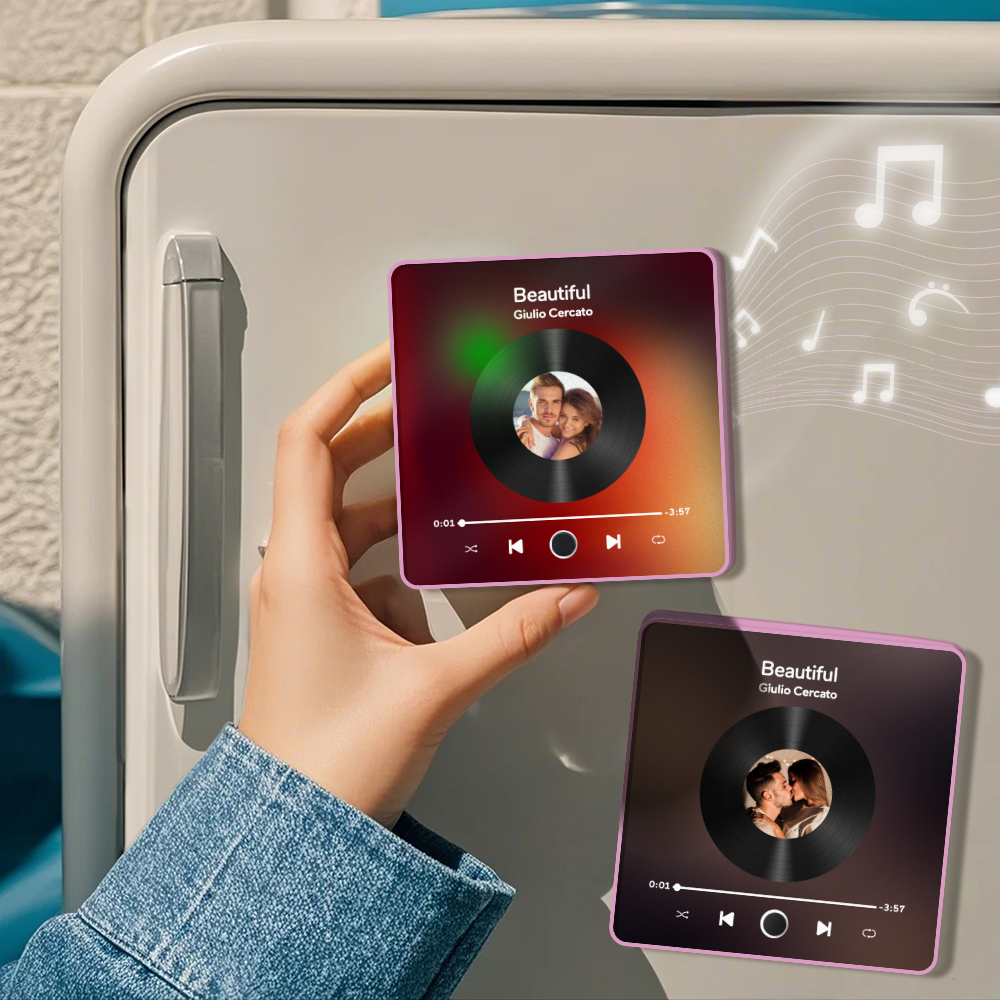 Personalized Photo Album Fridge Magnet Music Wall Photo Sticker Music Movement That Can Be Played Without Cell Phone Music Fridge Magnet Pro - soufeelau