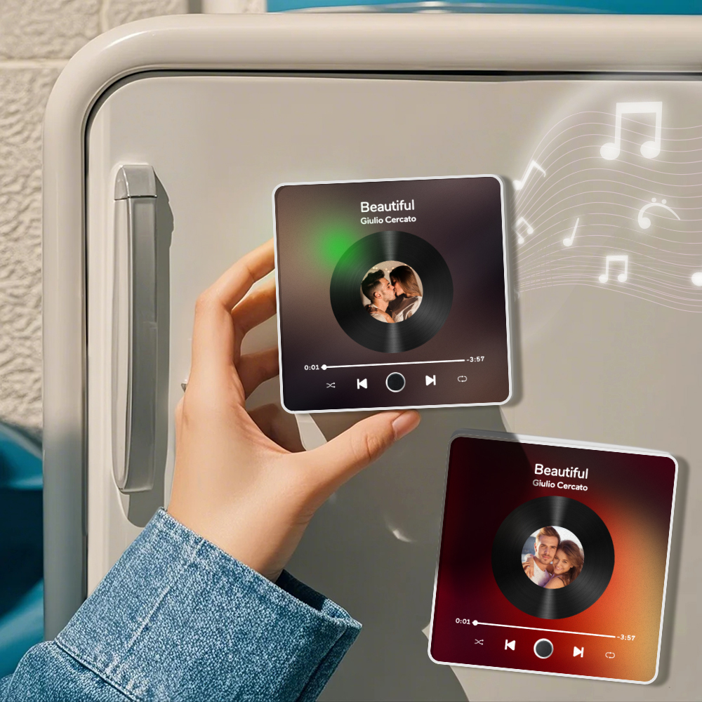 Personalized Photo Album Fridge Magnet Music Wall Photo Sticker Music Movement That Can Be Played Without Cell Phone Music Fridge Magnet Pro - soufeelau