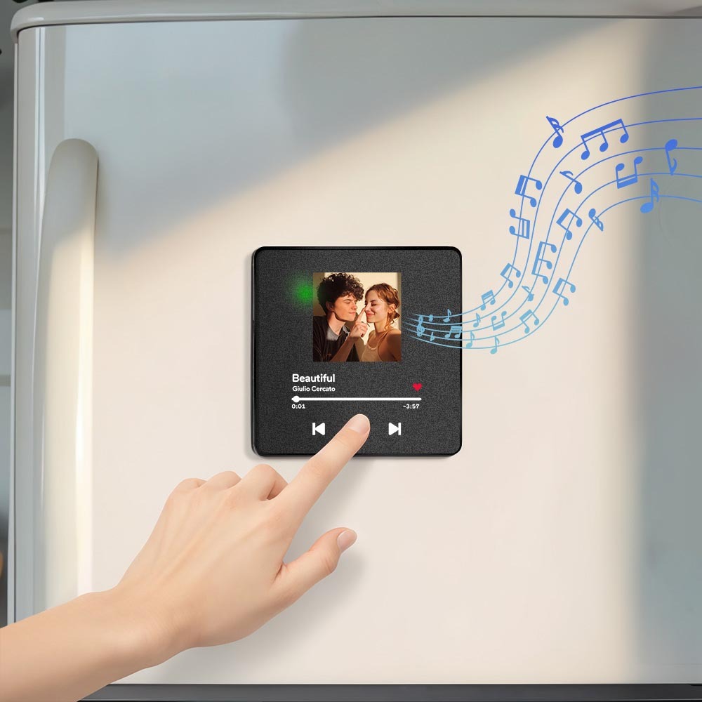 Personalized Photo Album Fridge Magnet Music Wall Photo Sticker Music Movement That Can Be Played Without Cell Phone Music Fridge Magnet Pro