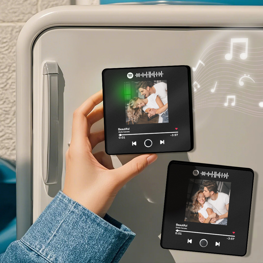 Personalized Photo Album Fridge Magnet Music Wall Photo Sticker Music Movement That Can Be Played Without Cell Phone Music Fridge Magnet Pro - soufeelau