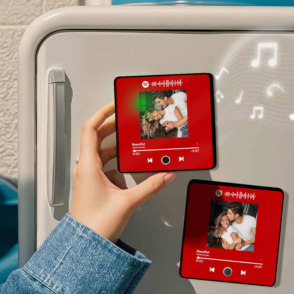 Personalized Photo Album Fridge Magnet Music Wall Photo Sticker Music Movement That Can Be Played Without Cell Phone Music Fridge Magnet Pro - soufeelau