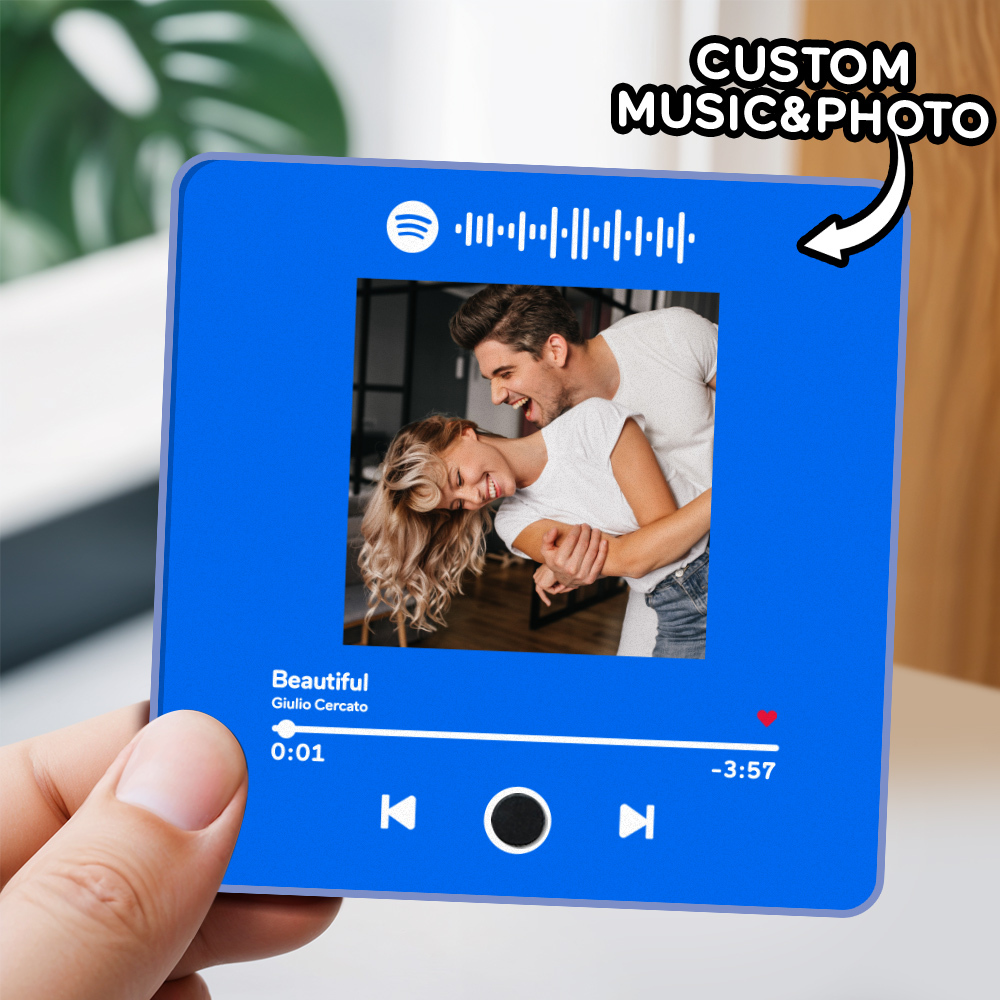 Personalized Photo Album Fridge Magnet Music Wall Photo Sticker Music Movement That Can Be Played Without Cell Phone Music Fridge Magnet Pro - soufeelau