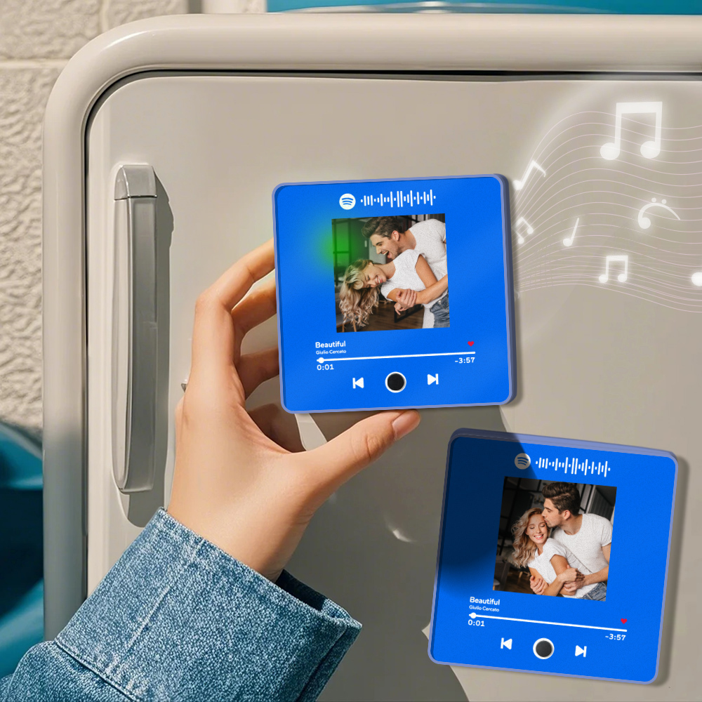 Personalized Photo Album Fridge Magnet Music Wall Photo Sticker Music Movement That Can Be Played Without Cell Phone Music Fridge Magnet Pro - soufeelau