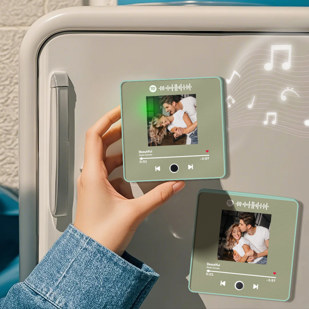 Personalized Photo Album Fridge Magnet Music Wall Photo Sticker Music Movement That Can Be Played Without Cell Phone Music Fridge Magnet Pro - soufeelau
