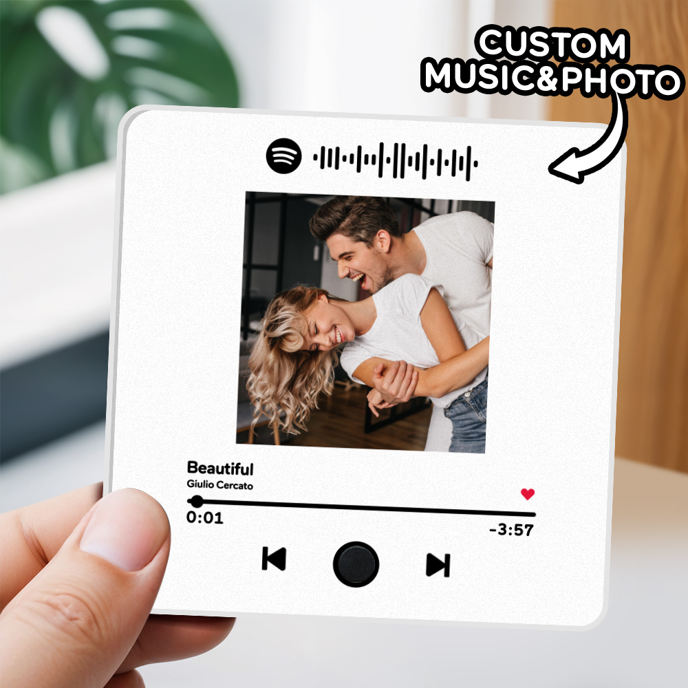 Personalized Photo Album Fridge Magnet Music Wall Photo Sticker Music Movement That Can Be Played Without Cell Phone Music Fridge Magnet Pro - soufeelau
