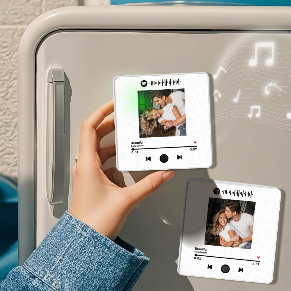 Personalized Photo Album Fridge Magnet Music Wall Photo Sticker Music Movement That Can Be Played Without Cell Phone Music Fridge Magnet Pro - soufeelau