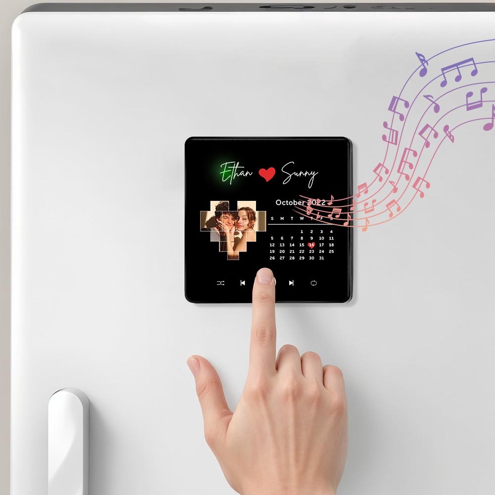 Personalized Photo Album Fridge Magnet Music Wall Photo Sticker Music Movement That Can Be Played Without Cell Phone Music Fridge Magnet Pro