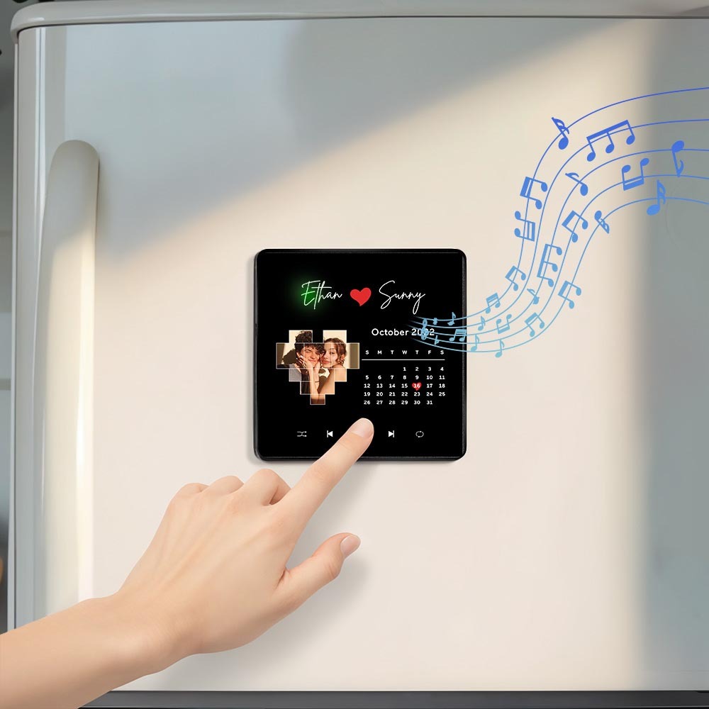 Personalized Photo Album Fridge Magnet Music Wall Photo Sticker Music Movement That Can Be Played Without Cell Phone Music Fridge Magnet Pro