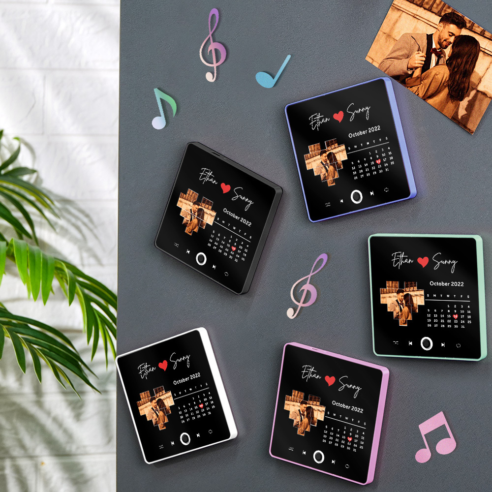Personalized Photo Album Fridge Magnet Music Wall Photo Sticker Music Movement That Can Be Played Without Cell Phone Music Fridge Magnet Pro