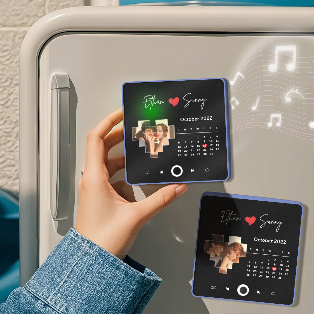 Personalized Photo Album Fridge Magnet Music Wall Photo Sticker Music Movement That Can Be Played Without Cell Phone Music Fridge Magnet Pro - soufeelau
