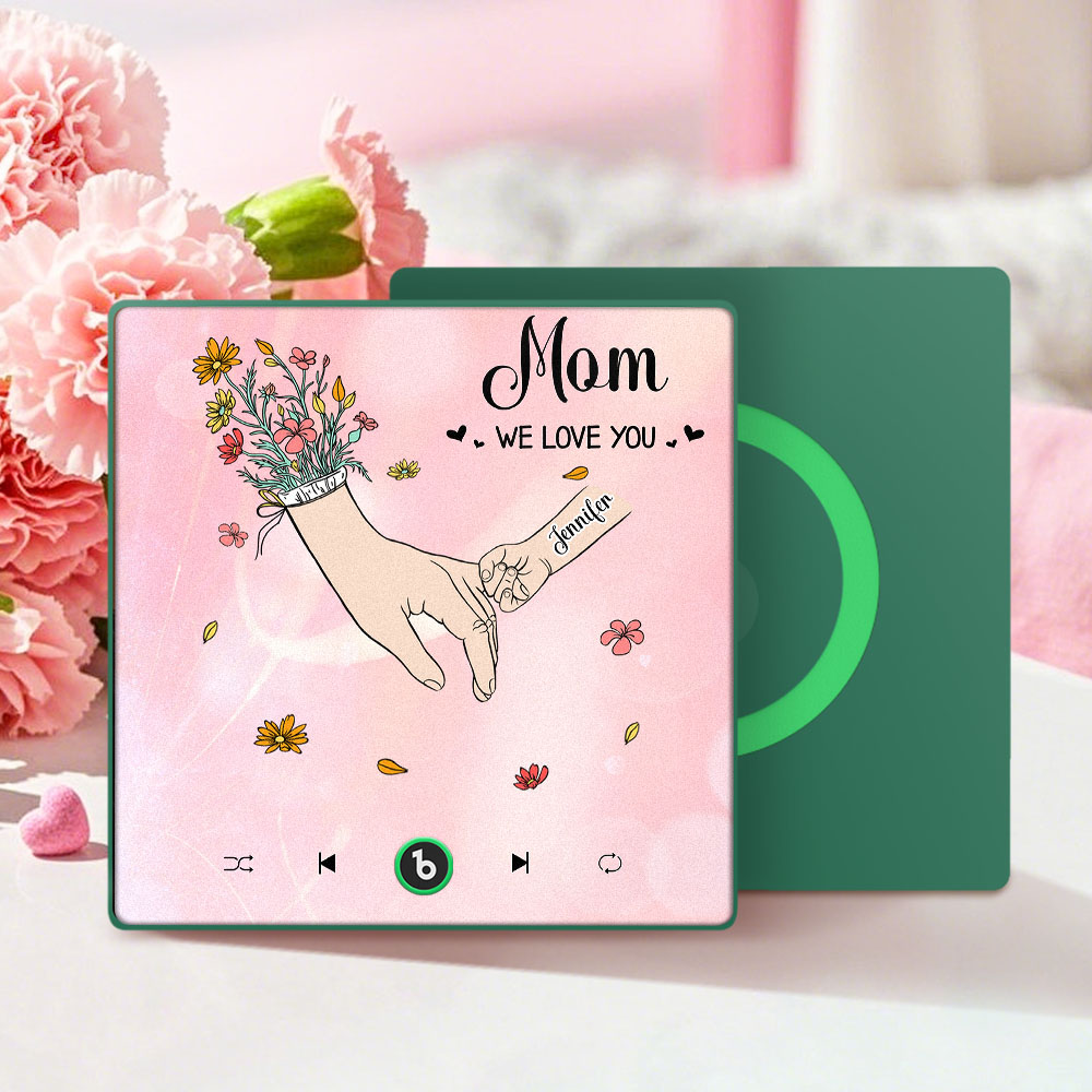 We Love You Mommy Custom Music Fridge Magnet Colorful Frame Album Fridge Magnet Music Wall Photo Sticker Mother's Day Gift - soufeelau