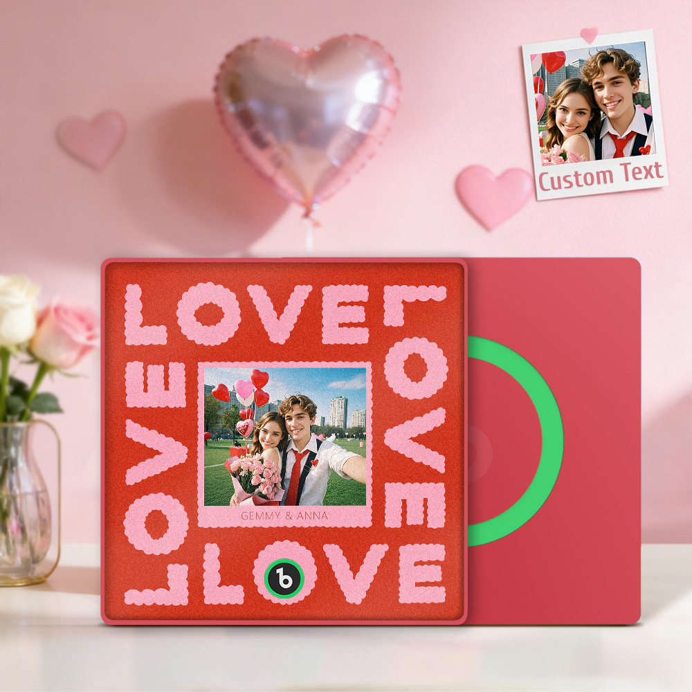 Custom Music Fridge Personalized Love Song Music Fridge Around Love Pattern Gift for Her - soufeelau