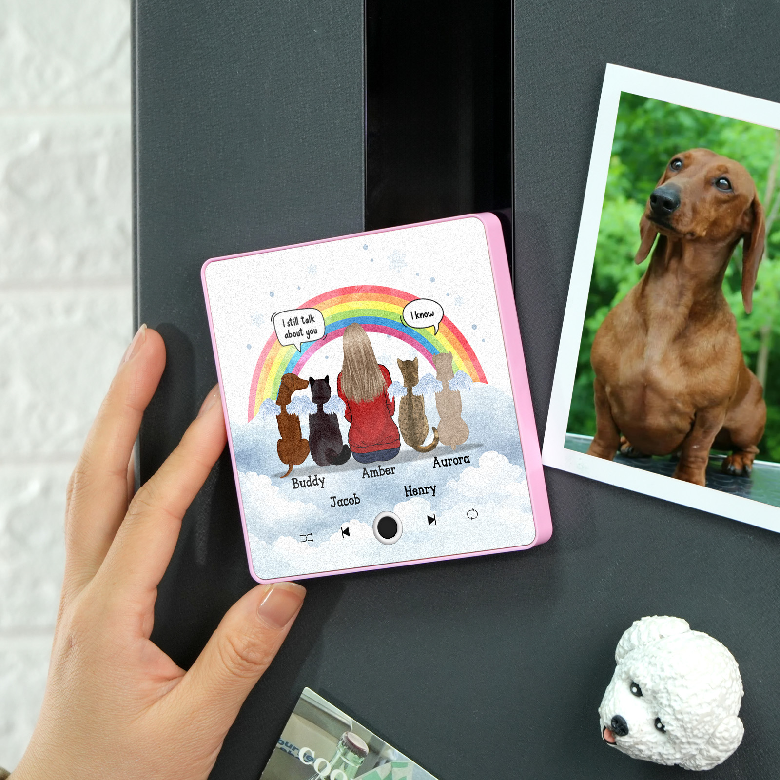 Custom Album Music Fridge Magnet Photo Personalized Phone Music Fridge Magnet Pro Custom Character and Name Fridge Magnet I Still Miss You - soufeelau