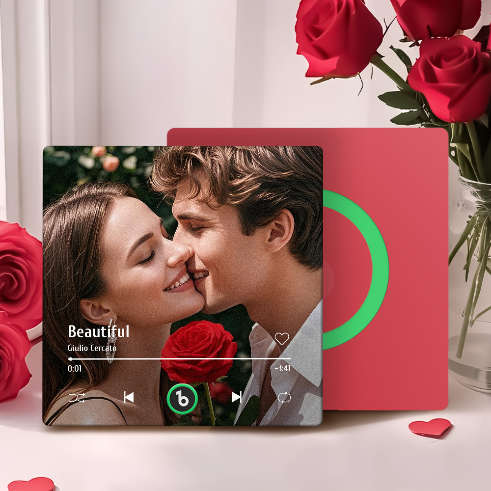 Custom Music Fridge Magnet New 4.0 Upgrade Colorful Frame Album Fridge Magnet Music Wall Photo Sticker Music Movement That Can Be Played Valentine's Day Gift - soufeelau