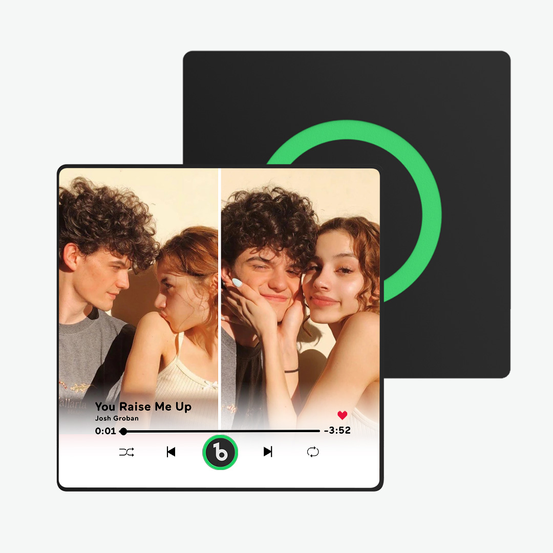 Custom Music Fridge Magnet Multiple Photo New 4.0 Upgrade Multicolor Can Play Songs and Adjust Volume Personalised 2 Photo Fridge Magnet - soufeelau