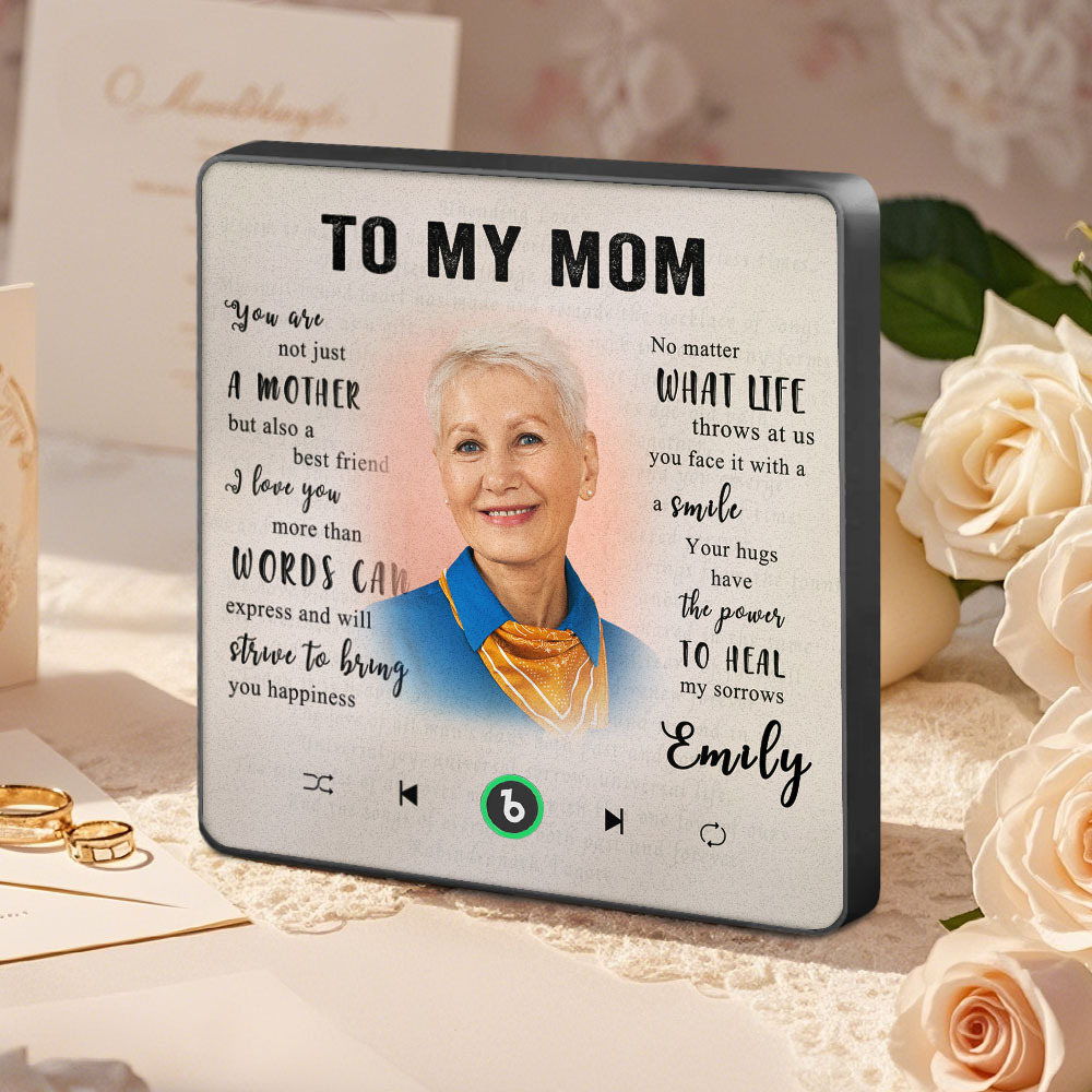 Custom Music Fridge Magnet New 4.0 Upgrade Personalized Photo and Name Music Wall Photo Sticker To My Father/Mother/Friend/Daughter/Son/Wife/Husband - soufeelau