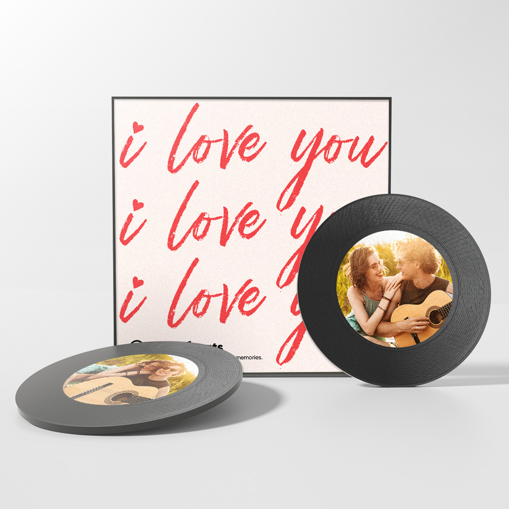 Custom Music Fridge Magnet Personalized Photo Fridge Magnets I Love You Valentine's Day Gift - soufeelau