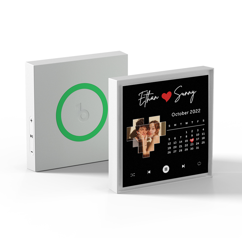 Custom Music Fridge Magnet New 5.0 Upgrade Supports 1-6 Songs Can Play Songs and Adjust Volume Anniversary Calendar Gifts - soufeelau