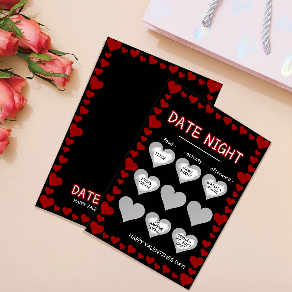 Black Naughty Scratch Card Funny Valentine's Day Scratch off Card - soufeelau