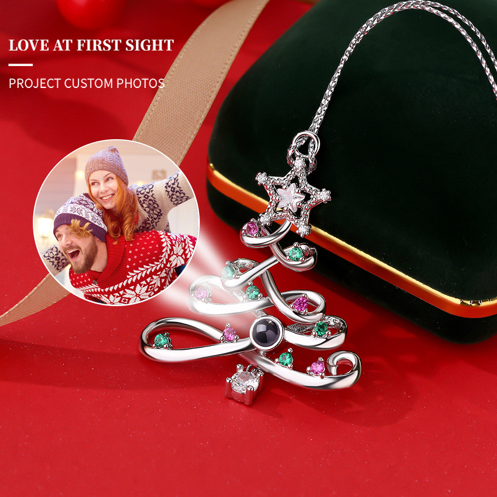 Personalized Photo Projection Ornaments Christmas Tree Christmas Gifts - soufeelau
