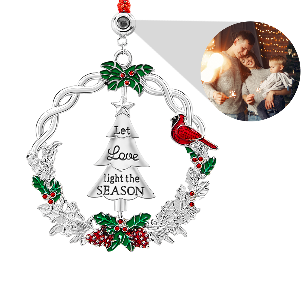 Personalized Photo Projection Ornaments Rotating Christmas Tree 2024 Christmas Gifts - soufeelau