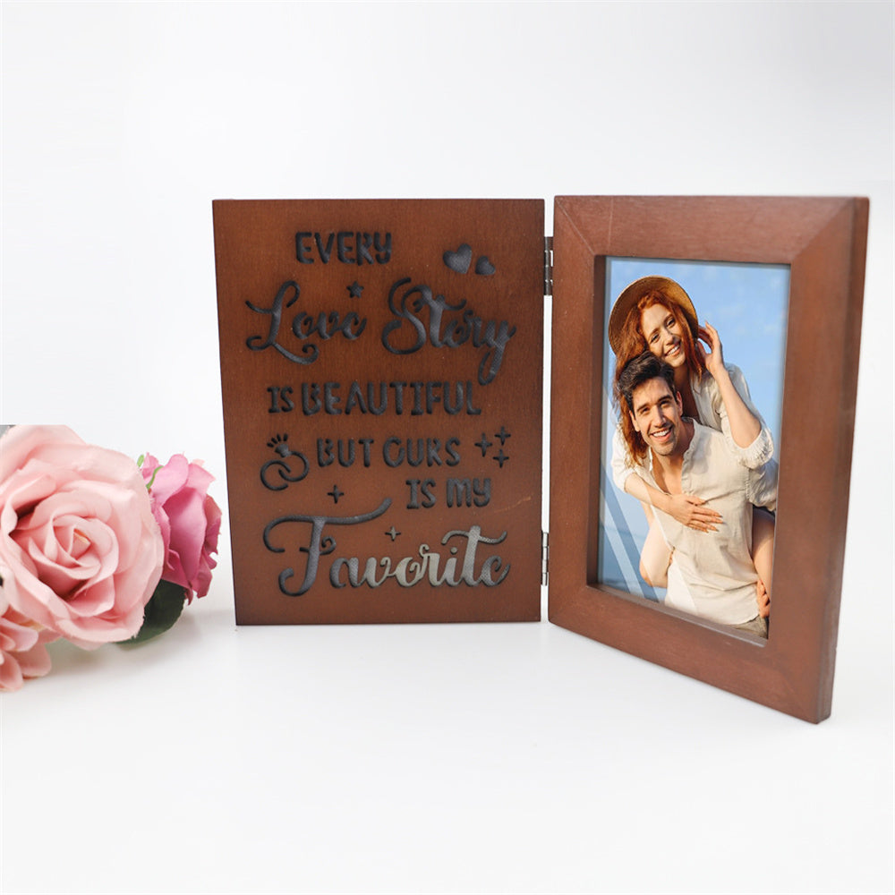 Personalized Photo Frame with Lights Gift for Father Mother Lover - soufeelau