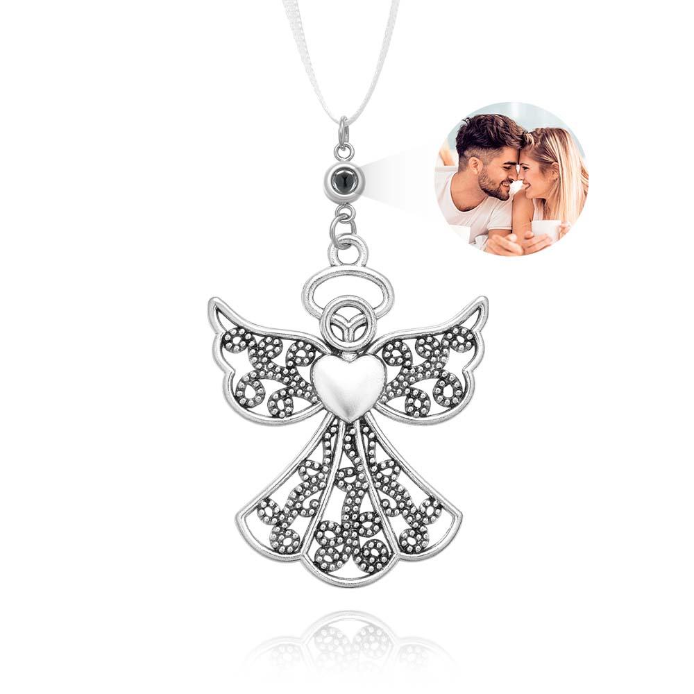 Personalized Photo Projection Ornaments Angel Ornaments Christmas Tree Ornaments Christmas Gifts - soufeelau