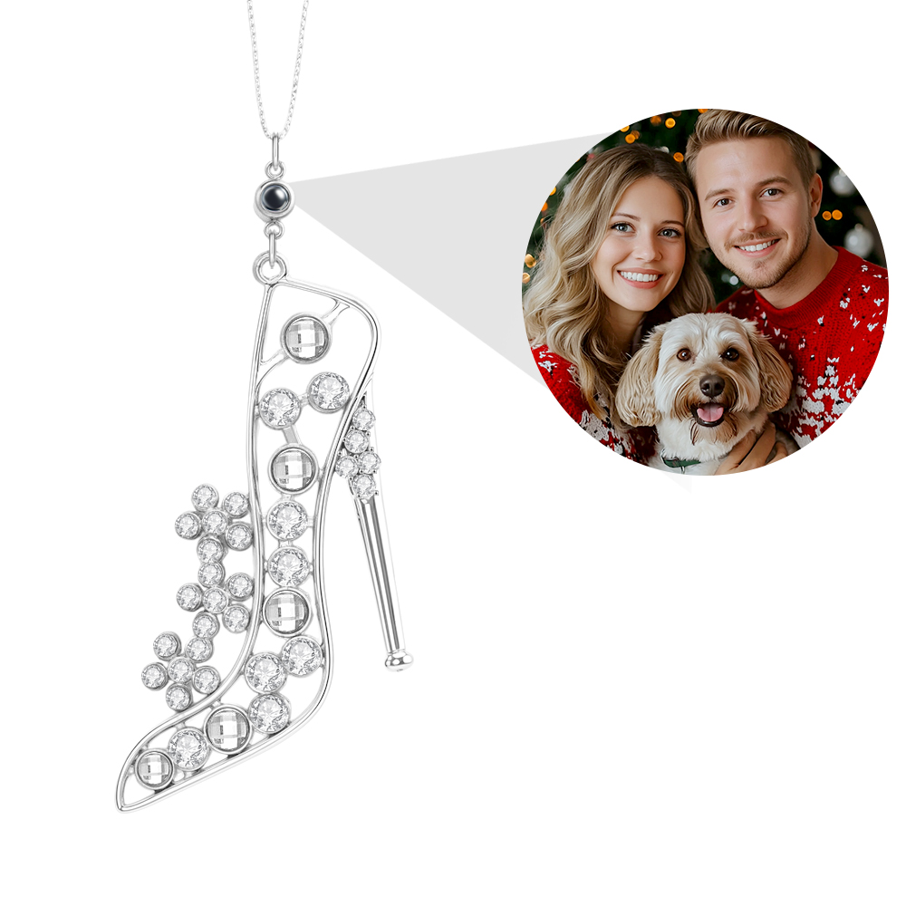 Personalized Photo Projection Ornaments High Heel Ornament Christmas Tree Ornaments Christmas Gifts - soufeelau