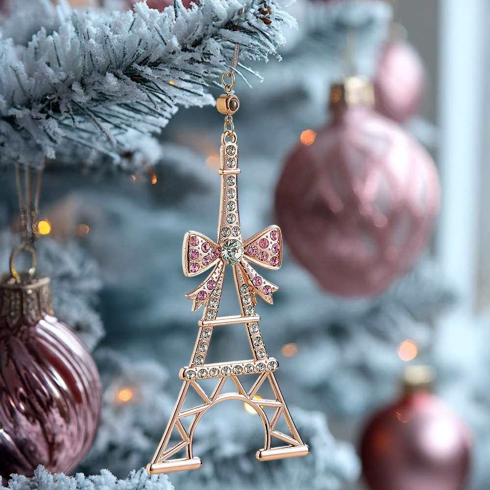 Personalized Photo Projection Ornaments Tower Ornaments Christmas Tree Decoration Ornaments for Christmas Gifts - soufeelau