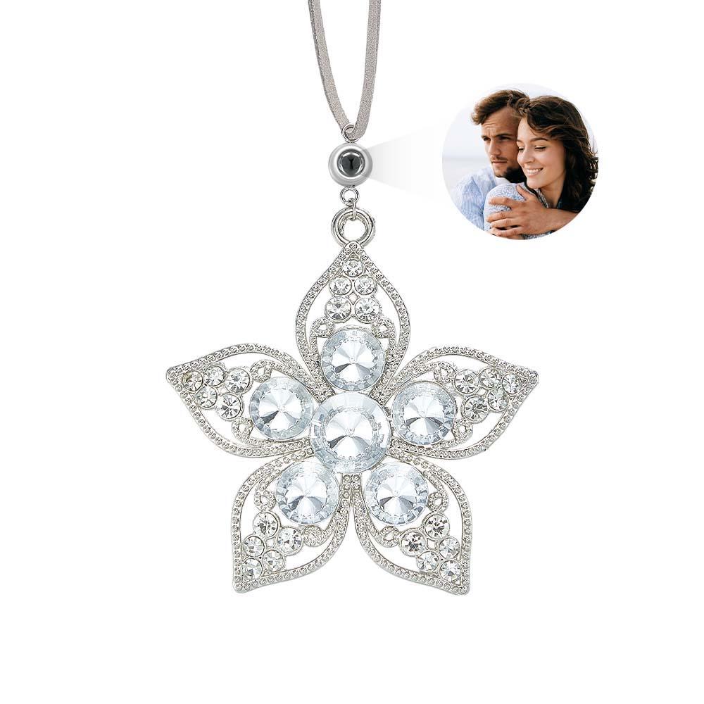 Personalized Photo Projection Ornaments Flower Ornaments Christmas Gifts For Family - soufeelau