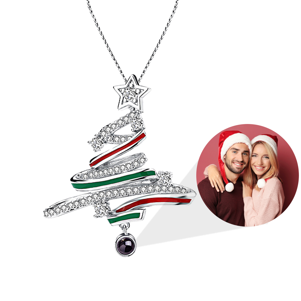 Personalized Photo Projection Ornaments Star Christmas Tree Christmas Gifts - soufeelau