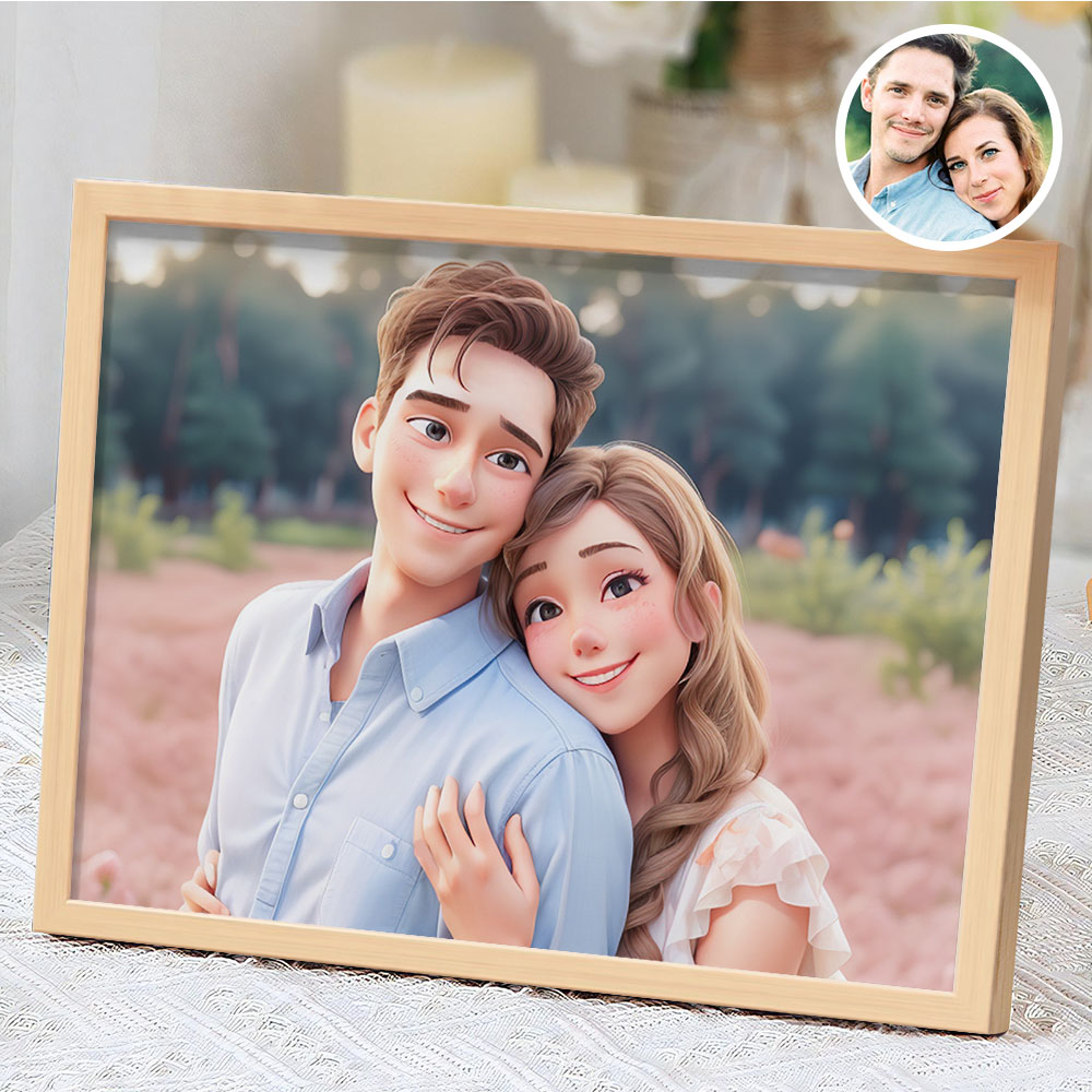 Christmas Gifts for Pet Lover Personalized Cartoon Portrait Photo Frame - soufeelau