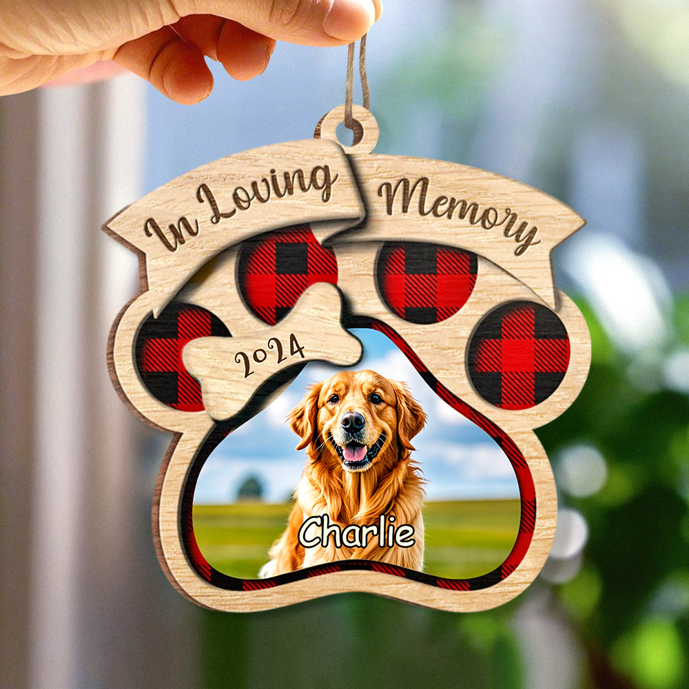 Personalized Custom Wood Shaped Christmas Ornament You Will Always In My Heart Gifts for Pet Lovers - soufeelau