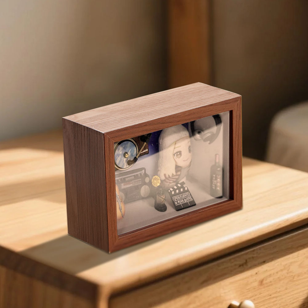 Custom Photo Plush Doll Pillow Music Box Personalized Music Player Mini Phonograph Gift for Her - soufeelau