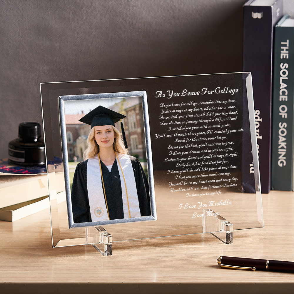 Custom Graduation Photo Frame Graduation Poem Decorations Personalized Reflections Frame Graduation Gift - soufeelau