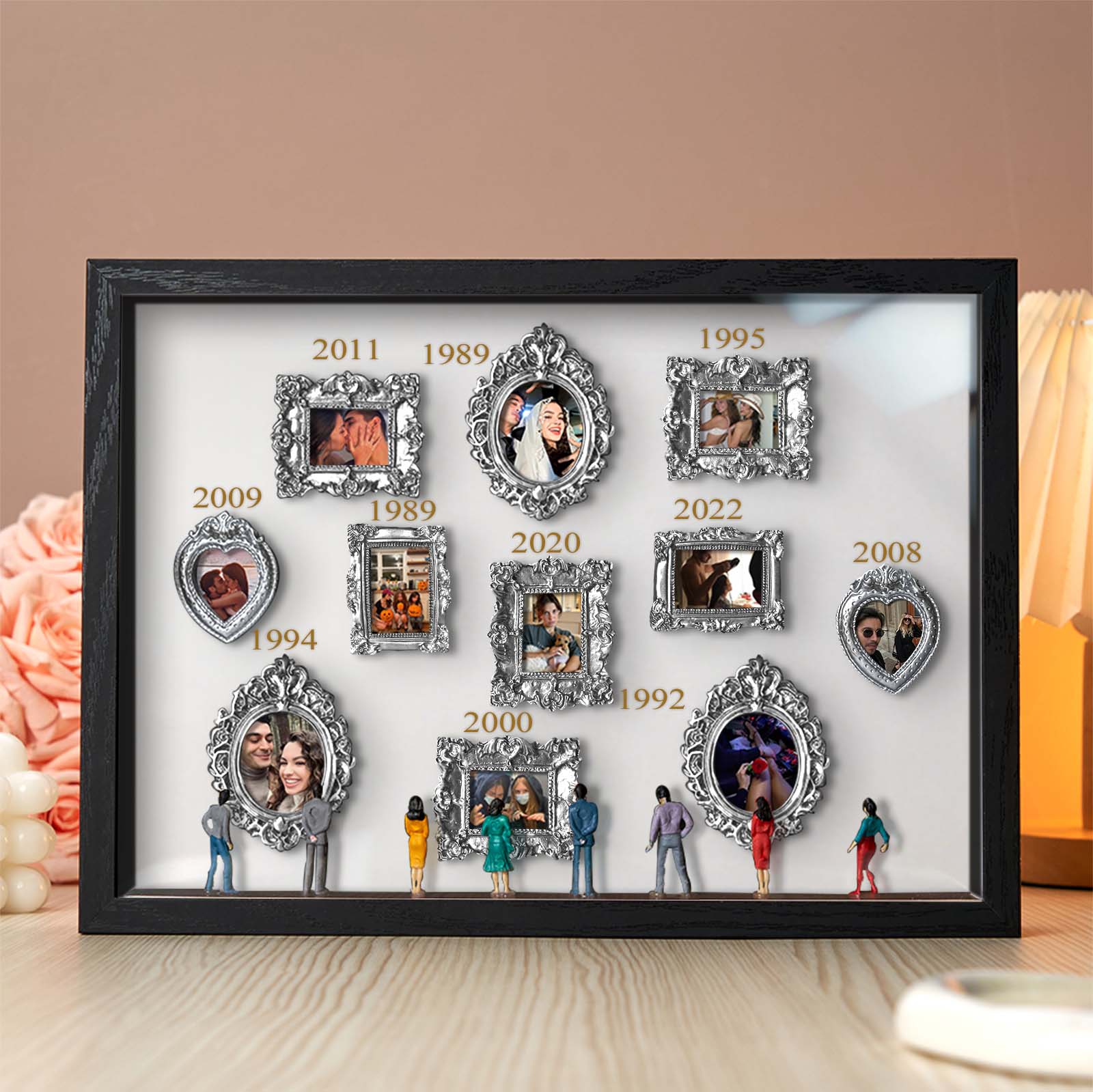 Custom Photo & Year Museum of Us Frame Gift for Someone You Love Cute Miniature Museum Gifts Meaningful Gift Family Gifts - soufeelau