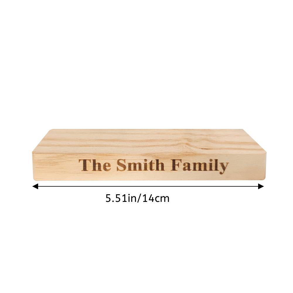 Personalized Engraved Wooden Base for Wooden Puzzle - soufeelau
