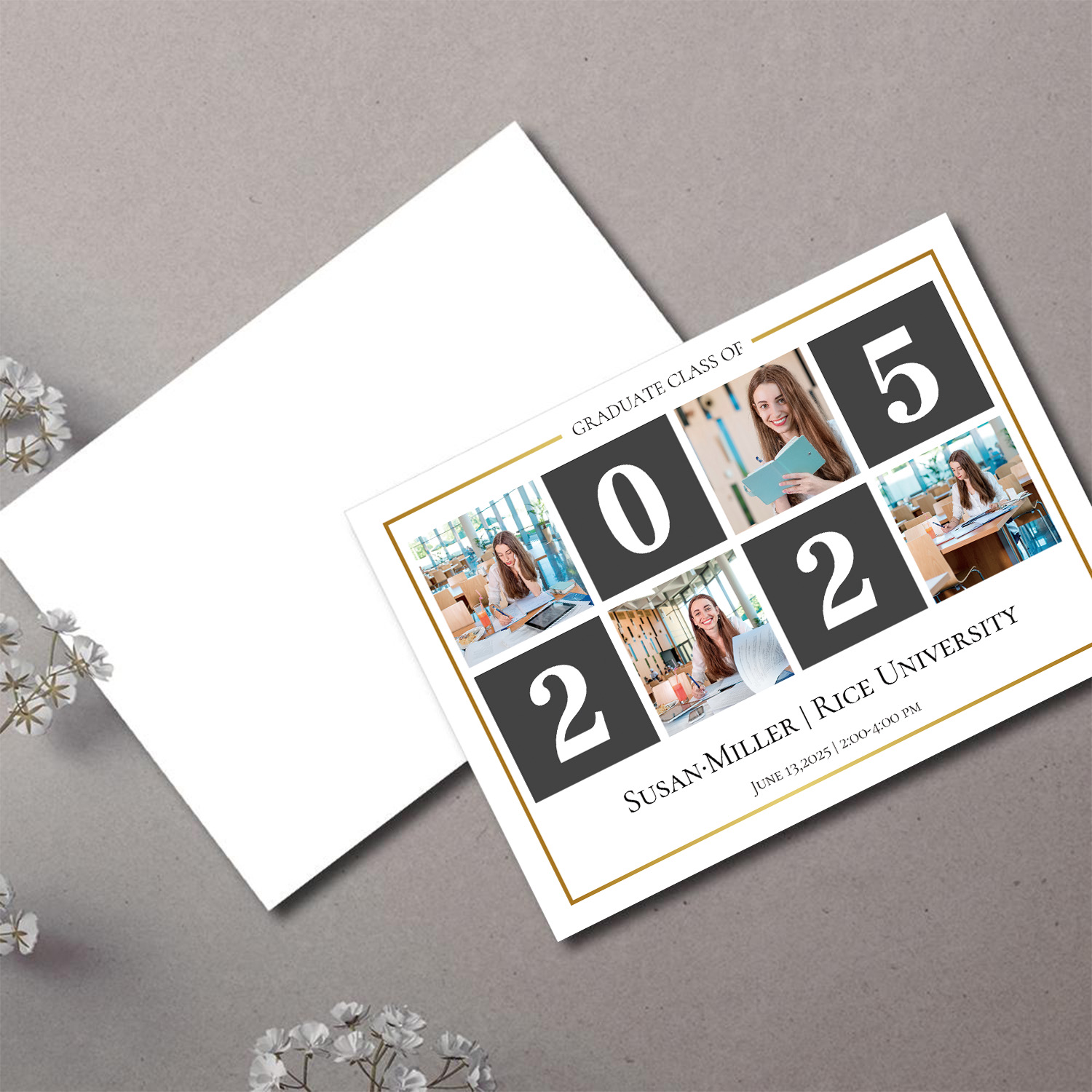 Custom Greeting Card Graduation Gift Glory Days