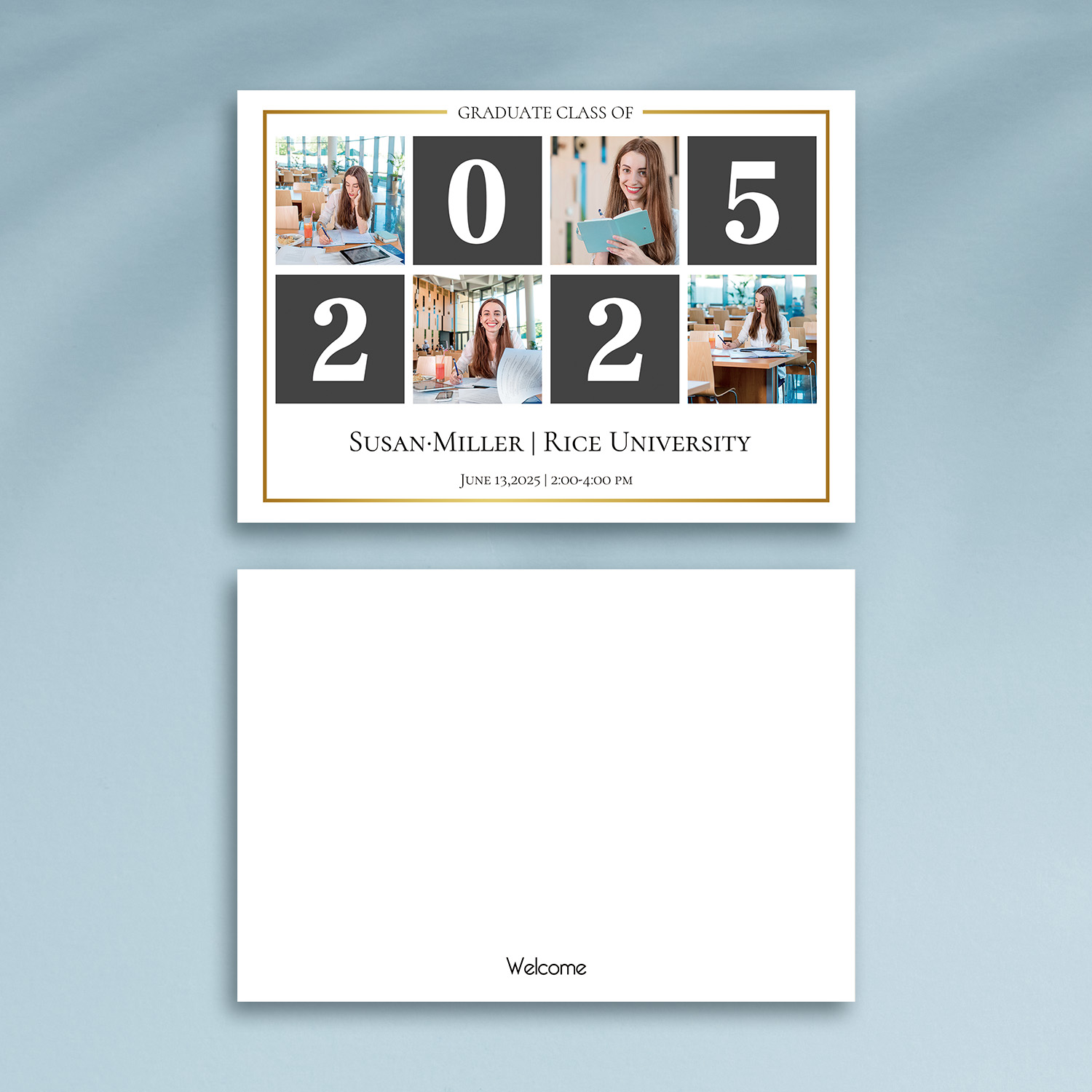 Custom Greeting Card Graduation Gift Glory Days