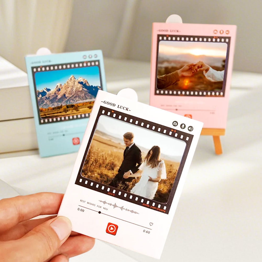 Creative Personalized Recording Greeting Card Sound Customized Voice Birthday Christmas Recorder Gift - soufeelau