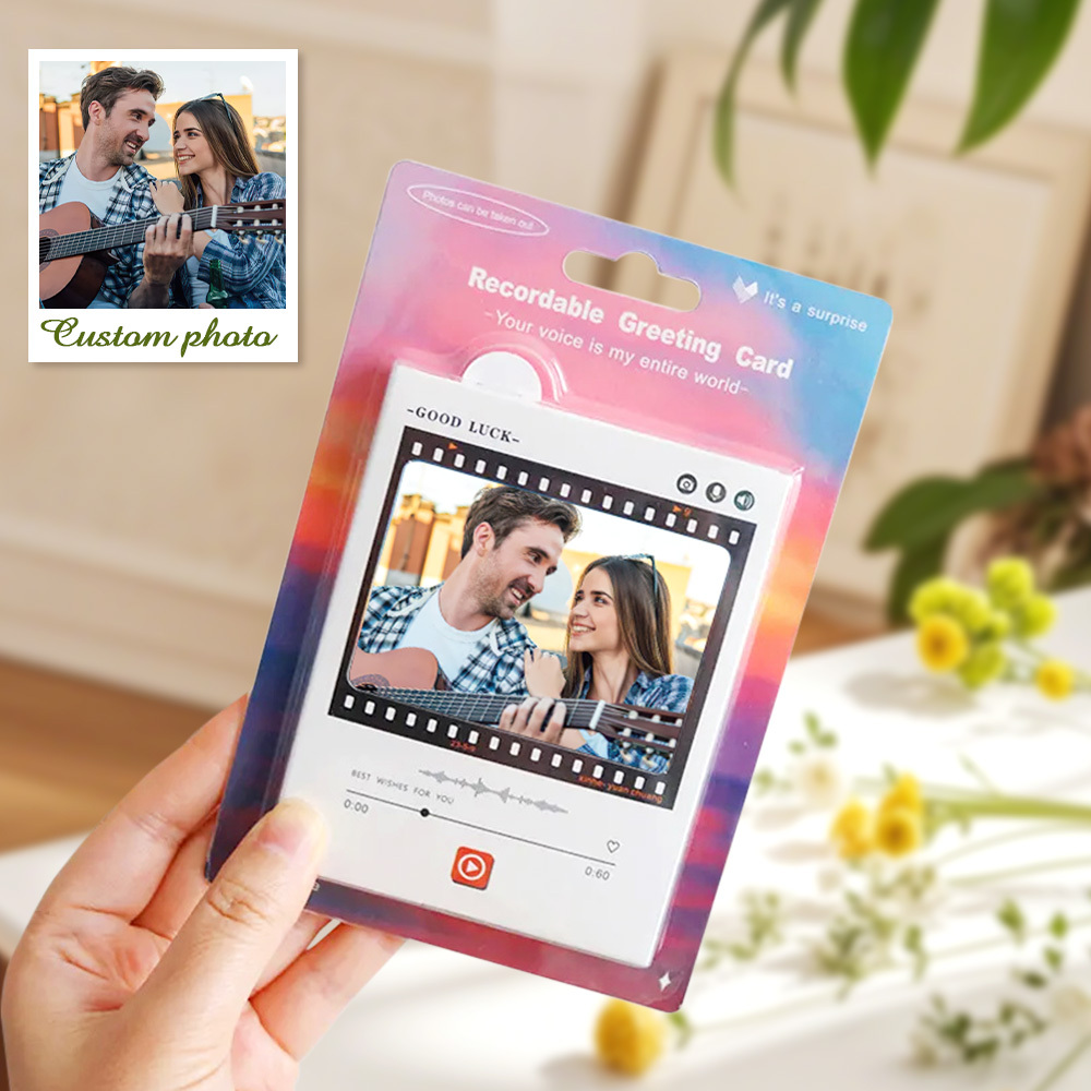 Creative Personalized Recording Greeting Card Sound Customized Voice Birthday Christmas Recorder Gift - soufeelau