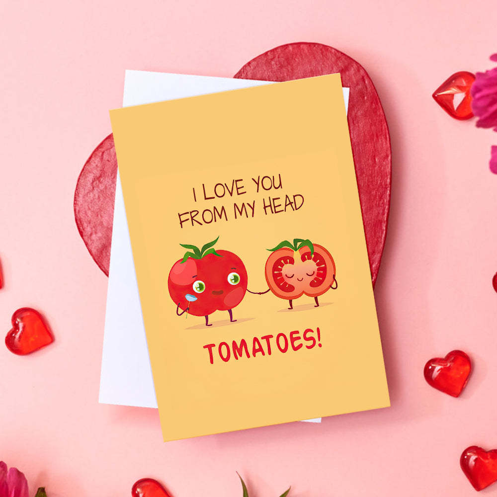 Funny Tomatoes Greeting Card Gift for Her or Him - soufeelau