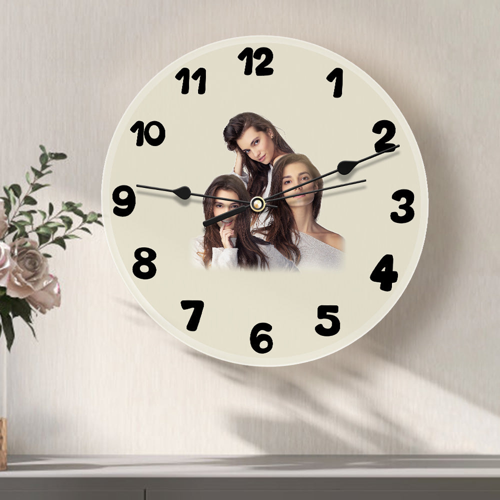 Custom Photo Clock Love Gifts 3-9 Photos Valentine's Day Gifts - soufeelau
