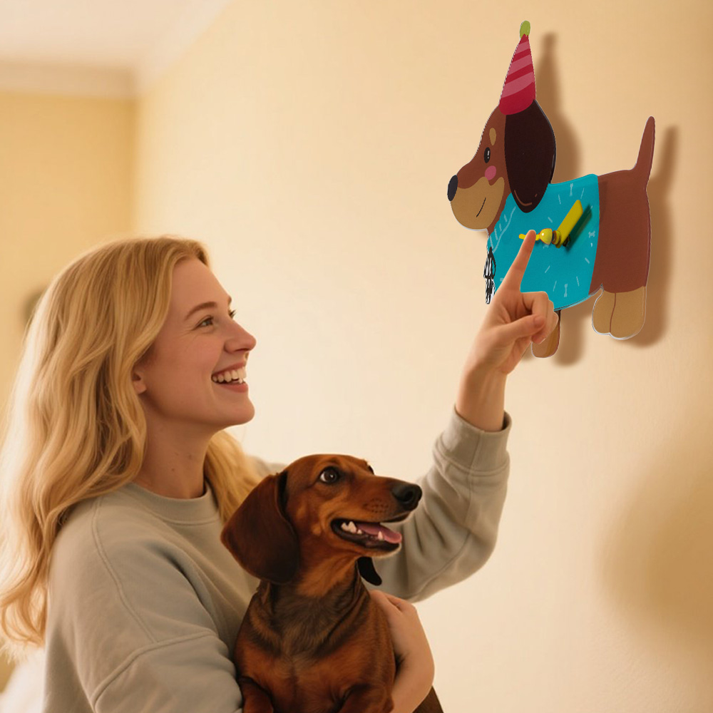 Personalized Pet Wall Clock Custom Wall Clock with Photo Unique Wall Art for Pet Lovers - soufeelau