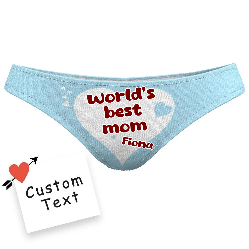 Custom Name Underwear for Mom Underwear World's BEST Mom!