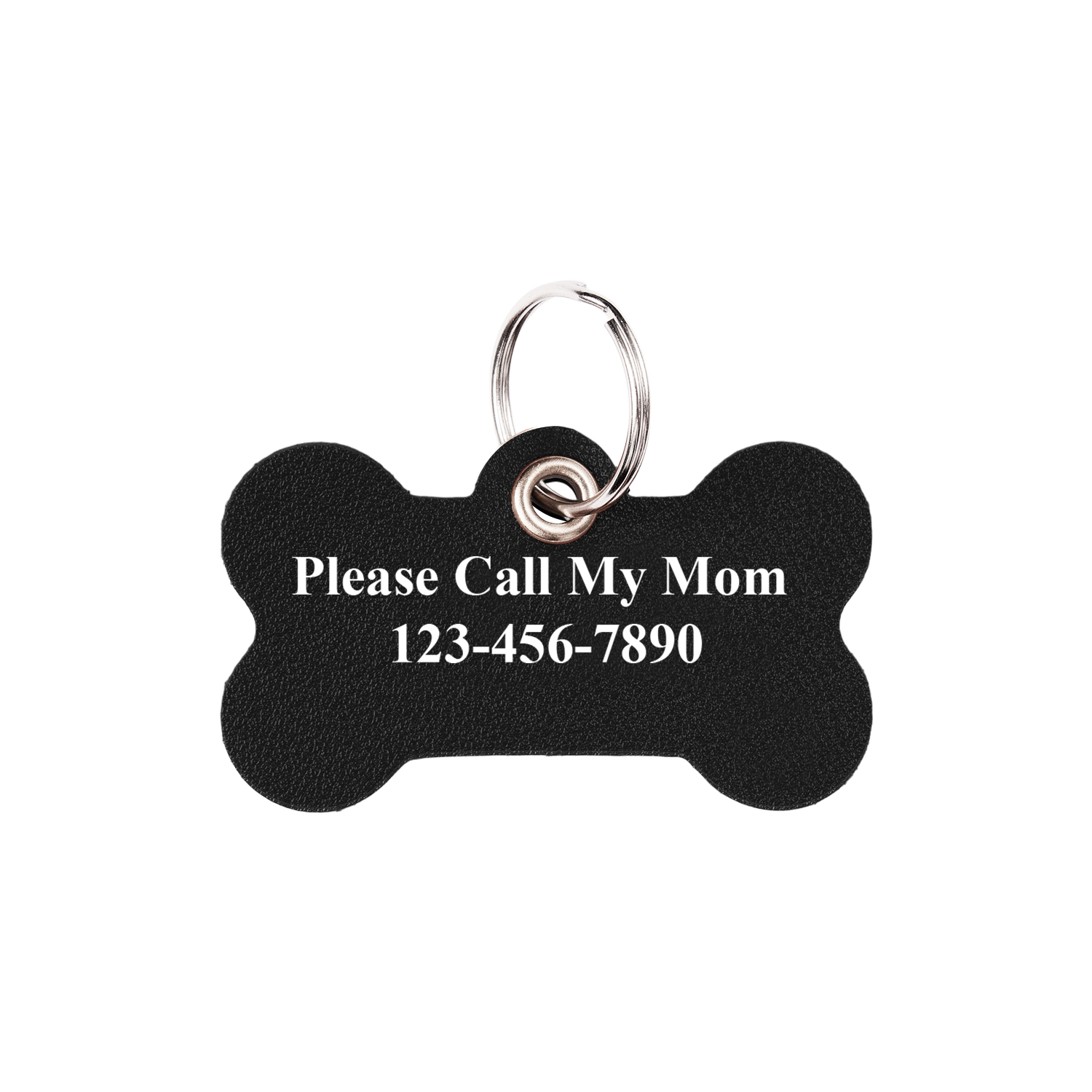 Custom Number Dog Tags Personalized Prevent Lost Pet Black ID Card - soufeelau